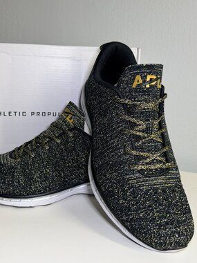 APL Men’s Techloom Pro X Size 11.5 Black/Gold/Silver – Brand New